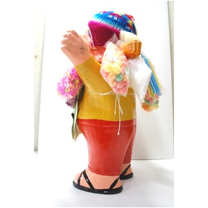 【特大エケコ人形35cm】ペルー製「現品・限定」ビッグサイズのエケコ人形です。商売繁盛の福  商品写真3