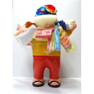 【特大エケコ人形35cm】ペルー製「現品・限定」ビッグサイズのエケコ人形です。商売繁盛の福  商品写真4