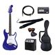 PG エレキギター 初心者入門バリューセット ストラトキャスタータイプ ST-180/MBL メタリックブルー - 縮小画像1