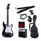 PG エレキギター 初心者入門ライトセット ストラトキャスタータイプ ST-180/HBK マッチングヘッドブラック - 縮小画像1