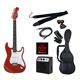 PG エレキギター 初心者入門ライトセット ストラトキャスタータイプ ST-180/MRD メタリックレッド - 縮小画像1