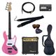 PG エレキベース 初心者入門バリューセット ジャズベースタイプ JB-240/PK ピンク - 縮小画像1