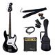 PG エレキベース 初心者入門ライトセット ジャズベースタイプ JB-240/HBK マッチングヘッドブラック - 縮小画像1