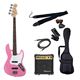 PG エレキベース 初心者入門ライトセット ジャズベースタイプ JB-240/PK ピンク - 縮小画像1