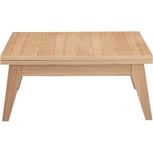 伸長式ローテーブルS 木製(天然木) 木目調 CPN-107NA ナチュラル 商品写真