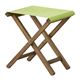 折りたたみ椅子(スツール) 【Patio】パティオ 木製(アカシア) NX-602GR グリーン(緑) 【完成品】 - 縮小画像1