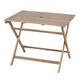 折りたたみ式テーブル 【Byron】バイロン 木製(アカシア/オイル仕上) 木目調 NX-903 - 縮小画像1