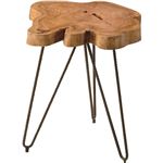 サイドテーブル(ムク) 木製/スチール TTF-185