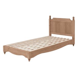 アンティーク調ベッド/すのこベッド 本体 【シングルサイズ】 木製 木目調 『バーニー』 PM-619 - 拡大画像