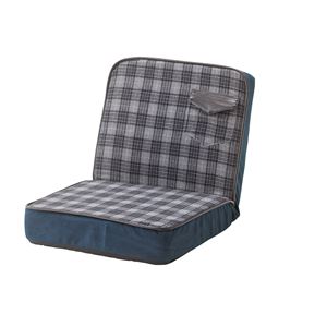 (4脚セット) フロアチェア 座椅子 ブルー RKC-934BL 商品写真
