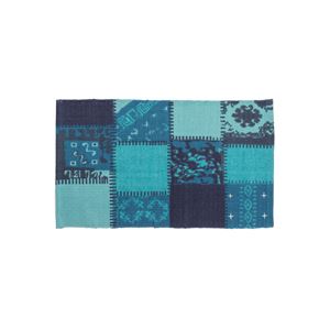 ラグマット/絨毯 【75cm×45cm ブルー】 長方形 コットン製 裏面:スベリ止め加工 TTR-130BL 商品写真