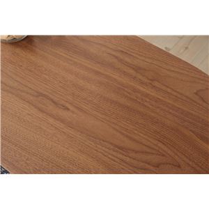 天然木 2WAYテーブル/ローテーブル 【オーバル型 幅100cm】 木製 継ぎ足式 木目調 『トムテ』 商品写真2