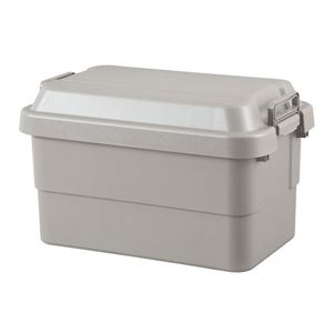 収納ボックス/ツールボックス 【50L】 幅60cm 耐荷重100kg 日本製 取っ手 ロック付き TC-50GY 〔玄関 ベランダ ガレージ〕
