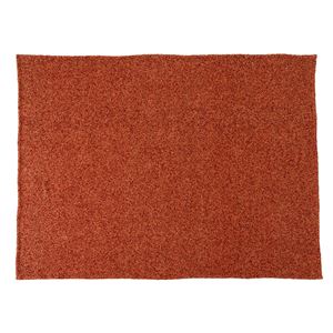 スローケット 約 幅130×奥行170cm オレンジ 大判タイプ ブランケット 毛布 ひざ掛け お昼寝 防寒 ブークレ生地