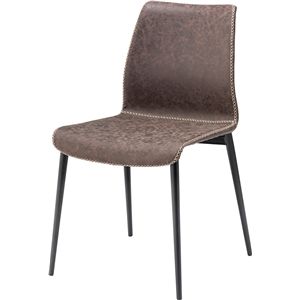 チェア ブラウン （約W47.5×D57.5×H82.5×SH45cm） 組立式