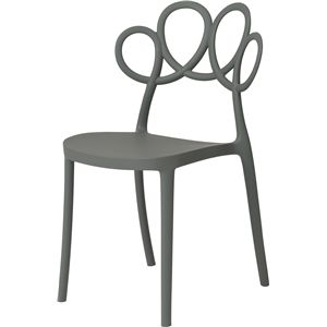 パーソナルチェア 約幅50.5×奥行54×高さ83.5×座面高44.5cm グレー スタッキング 省スペース リビング 完成品