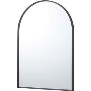 ウォールミラー ブラック （約W45×D3.5×H65cm） 完成品