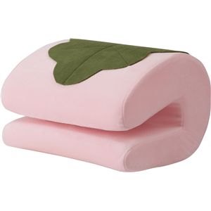 挟んで使えるクッション ピンク （約W30×D25×H19cm） 完成品