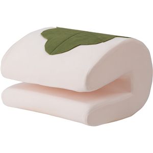 挟んで使えるクッション ホワイト （約W30×D25×H19cm） 完成品