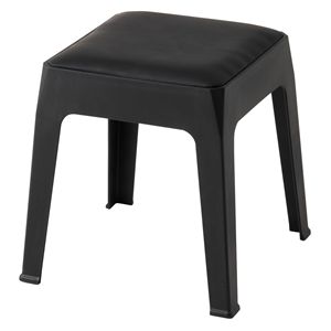 スツール 約W30.5×D30.5×H31cm ブラック スタッキング可 椅子 スタッキングスツール インテリア家具 完成品
