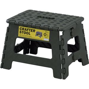 クラフタースツールM 約W32×D25×H22cm グリーン 折りたたみ式 完成品