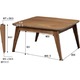 リビングこたつテーブル 【Kenny】ケニー 正方形（75cm×75cm） 本体 木製 Kenny75WALN - 縮小画像3
