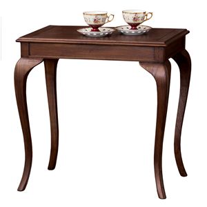 猫足コーヒーテーブル/サイドテーブル 【幅61cm】 木製 『ウェール』 アンティーク調家具 【完成品】 - 拡大画像