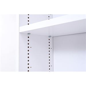 MEMORIA 本棚 棚板が1cmピッチで可動する 薄型オープン幅41.5cm ホワイト FRM-0100-WH 商品写真4