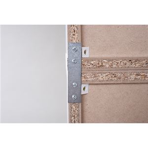 MEMORIA 本棚 棚板が1cmピッチで可動する 薄型オープン上置き幅120.5cm ホワイト FRM-0105-WH 商品写真3