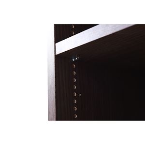 MEMORIA 本棚 棚板が1cmピッチで可動する 深型オープン上置き幅81cm ダークブラウン FRM-0110-DB 商品写真4