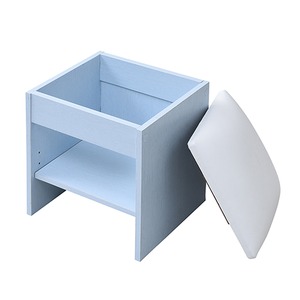 フレンチカントリー家具 三面鏡ドレッサー&スツール 幅60 フレンチスタイル ブルー&ホワイト 商品写真4