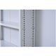1cmピッチ 文庫本収納ラック 幅90cm 省スペース スリム 本棚 高さ 180 cm 木製 リビングシェルフ 棚板 かんたん調節 メモリ付き ホワイト FRM-0009-WH - 縮小画像3