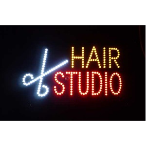 ネオンサイン LED HAIR STUDIO（ネオン管 看板 アメリカン雑貨 ・NEON SIGN・ネオンサイン） - 看板・のぼり専門店