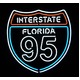 ネオンサイン INTERSTATE FLORIDA 95（ネオン管 看板 アメリカン雑貨 ・NEON SIGN・ネオンサイン） - 縮小画像1