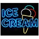 ネオンサイン ICE CREAM NEON SIGN （ネオン管 看板 アメリカン雑貨 ・NEON SIGN・ネオンサイン） - 縮小画像1