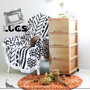 LUGS ラグス木目調4段 ナチュラル チェスト 衣装ケース プラスチック BOX 収納ケース 木目 ウッド