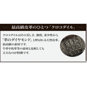 クロコレザー ロングウォレット 年齢性別を問わずお使い頂ける逸品!! クロコレザー ロングウォレット 年齢性別を問わずお使い頂ける逸品!!