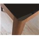あずま工芸 ダイニングテーブル 幅150cmガラス天板 ダークブラウン【2梱包】 GDT-7680 - 縮小画像2