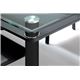 あずま工芸 ダイニングテーブル ガラス天板 幅140cm 【2梱包】 GDT-7709 - 縮小画像2