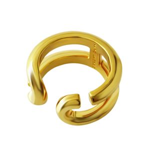 MARC JACOBS(マークジェイコブス) M0009229-710 #6 Gold 「J」ロゴモチーフ アイコン リング 指輪 日本サイズ11号相当 Icon Band Ring 商品写真2