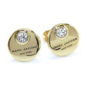 MARC JACOBS (マークジェイコブス) M0009789-168 Crystal/Gold MJ Coin Studs コイン クリスタル スタッド ピアス 商品写真1