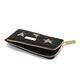 STELLA McCARTNEY （ステラマッカートニー） 489033 W8140 1000 スター 星型パッチワーク L字ジップ カードケース 名刺入れ Card Holder Gold Stars - 縮小画像3