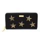 STELLA McCARTNEY （ステラマッカートニー） 431020 W8140 1000 スター 星型パッチワーク ラウンドファスナー長財布 Wallet Gold Stars - 縮小画像1