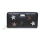 STELLA McCARTNEY （ステラマッカートニー） 431020 W8141 1000 スター 星型パッチワーク ラウンドファスナー長財布 Wallet Eco Alter Nappa Multicolor Stars - 縮小画像1