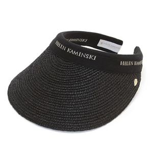 HELEN KAMINSKI（ヘレンカミンスキー） Bianca／Charcoal／Black Logo ≪2015SS≫ビアンカ UPF50+ クリップ サンバイザー ラフィア製ハット レディス帽子
