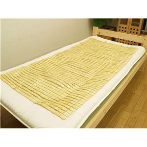 天然のひんやり竹シーツ 『楽快竹』 ナチュラル 82×150cm(軽量タイプ) 商品写真3