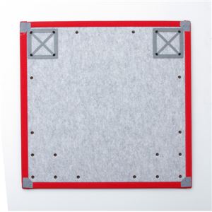 【日本製】コンパクト カラージョイントマット 『プリズムU畳』 レッド(赤) 約67×67cm(4枚1セット) 商品写真5