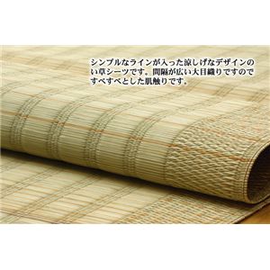 純国産 い草のシーツ(寝ござ) 『清風』 ベージュ シングル約88×180cm 商品写真2