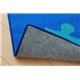 デスクカーペット 学習机用マット シンプル パズル柄『クロス』 ブルー 110×133cm - 縮小画像6