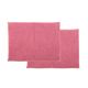 バスマット 吸水速乾 洗える 無地 『ショートモール』 ピンク 約45×60cm 2枚組 - 縮小画像1